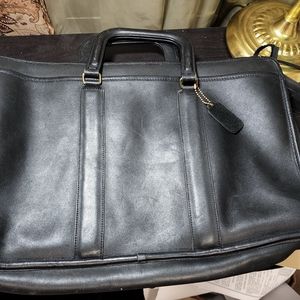 Black Vintage Coach Brief case
